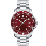 Movado - 800 Series 40 mm Red Dial Stainless Steel - 2600178