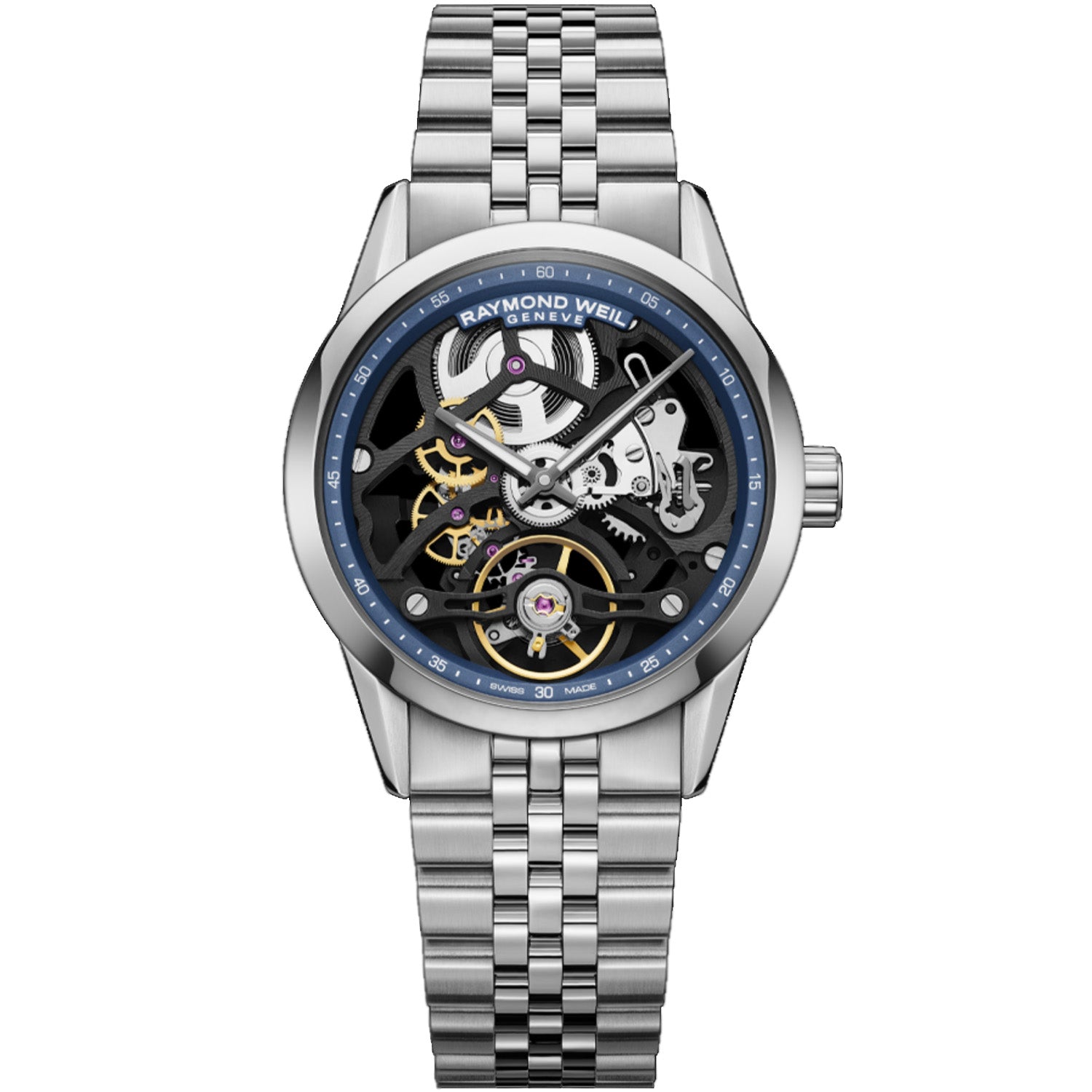 128373様 Raymond Weil - Freelancer Skeleton 38 mm Automatic - 2783-ST-50000