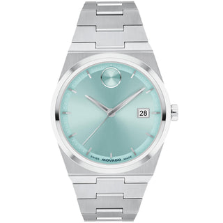 Movado - Bold Quest 35 mm Blue Seafoam Dial Steel Bracelet - 3601186