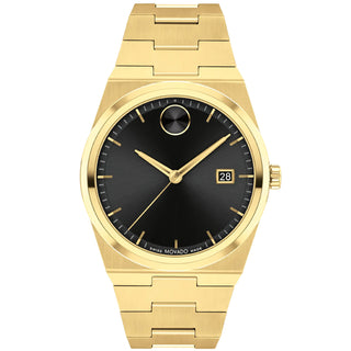 Movado - Bold Quest 40 mm Gold PVD Black Dial - 3601223
