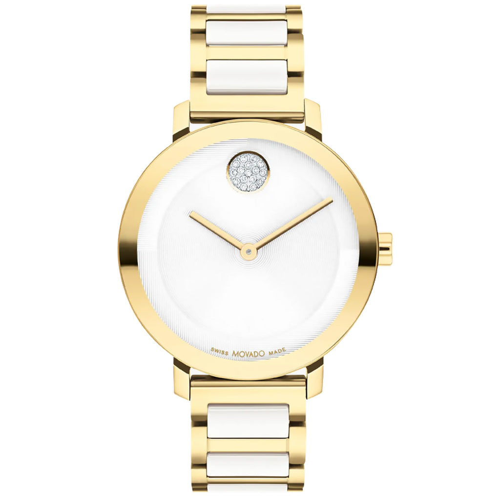 Movado - Bold Evolution 2.0 Ceramic &amp; Steel Lacquered Crystal Dial - 3601238