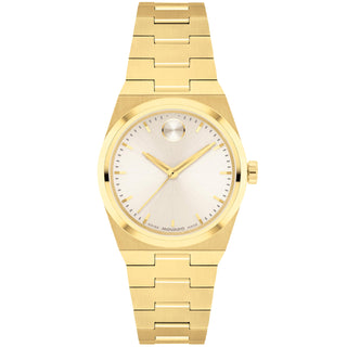Movado - Bold Quest Mini 28 mm Yellow Gold Case Champagne Dial - 3601294