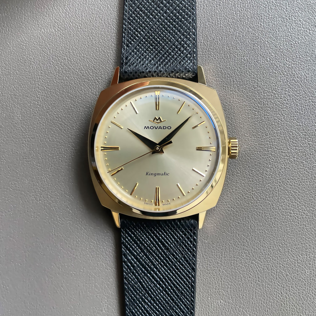 Movado - Kingmatic 35 mm Square Yellow Gold Dial 70 Year Anniversary - 3650173