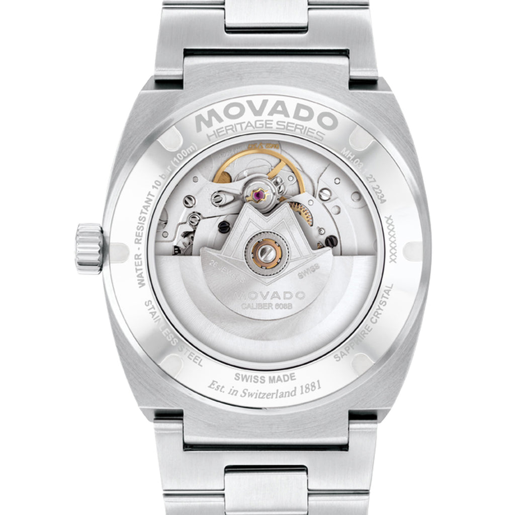 Movado - Heritage Series Ondoplan 39 mm Blue Dial Automatic - 3650242