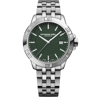 Raymond Weil - Tango Classic 41 mm Green Dial Bracelet - 8160-ST-52041
