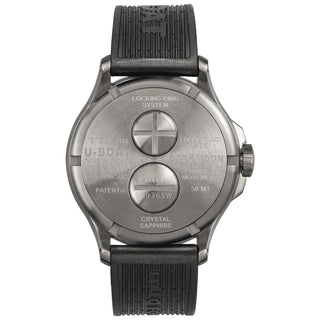 U-Boat - Darkmoon 44 mm Red Glass SS/Rubber - 8465B