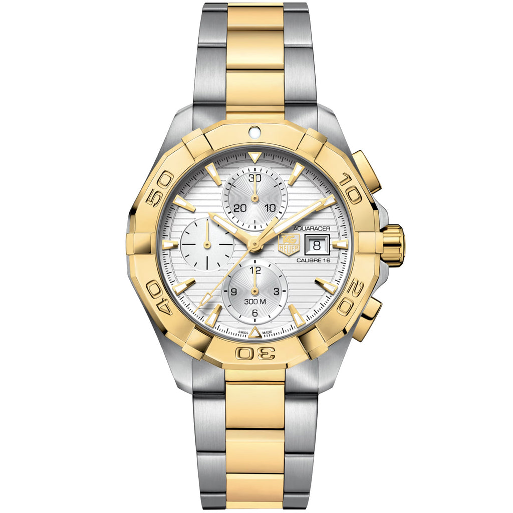Tag Heuer - Aquaracer 43 mm Automatic Two-Tone Chronograph - CAY2121.BB0923