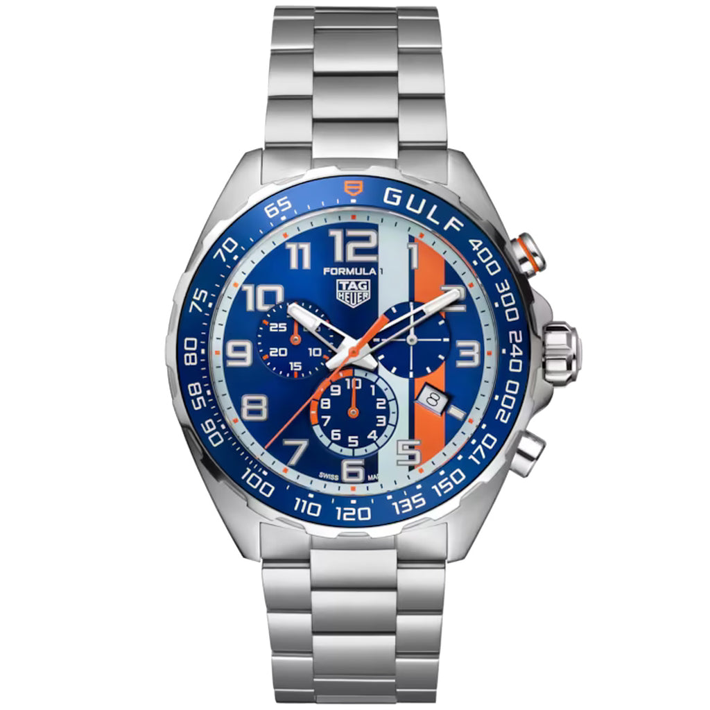 TAG Heuer - Formula 1X Gulf 43 mm Chrono Special Edition - CAZ101AT.BA0842