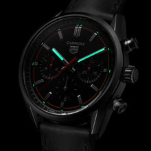 Load image into Gallery viewer, Tag Heuer - Carrera 42 mm Chronograph Black Dial - CBN201C.FC6542