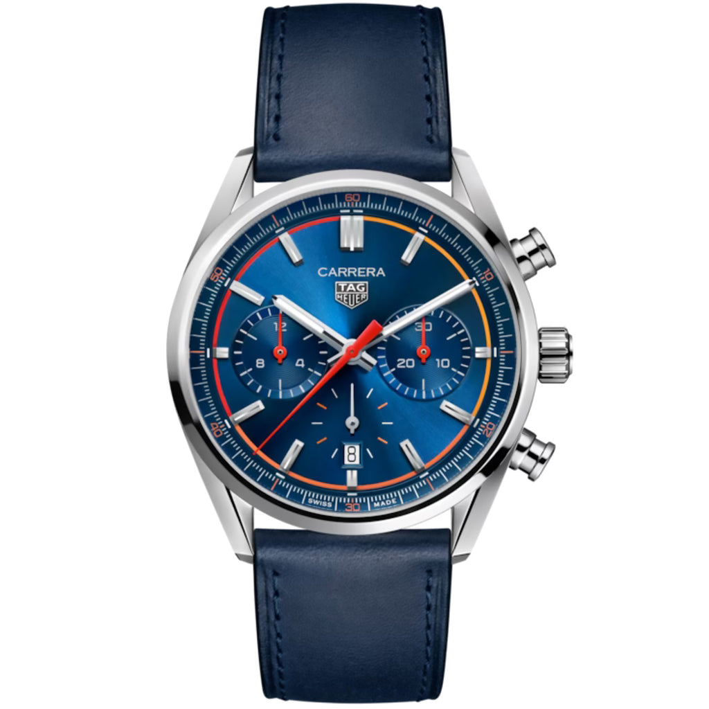 Tag Heuer - Carrera 42 mm Chronograph Blue Dial - CBN201D.FC6543