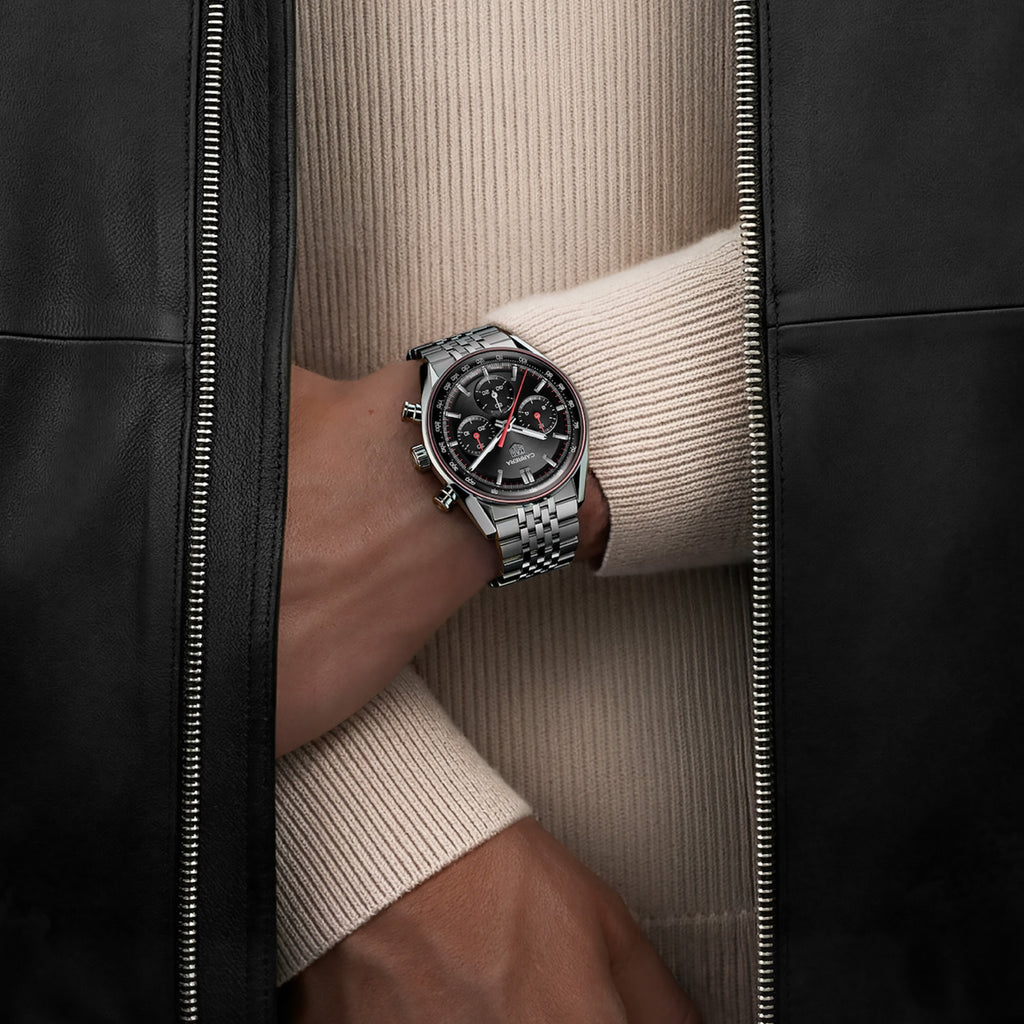 TAG Heuer - Carrera 41 mm Chronograph Glass Box Black Dial - CBS2114.BA0053