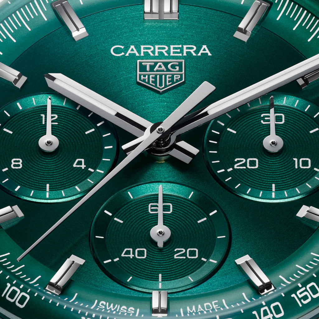 TAG Heuer - Carrera 41 mm Chronograph Glass Box Green Dial - CBS2115.BA0053