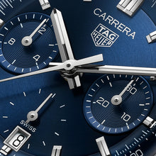 Load image into Gallery viewer, TAG Heuer - Carrera 39 mm Chronograph Glass Box Blue Dial Bracelet - CBS2212.BA0048