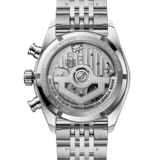 TAG Heuer - Carrera 39 mm Chronograph Glass Box Blue Dial Bracelet - CBS2212.BA0048