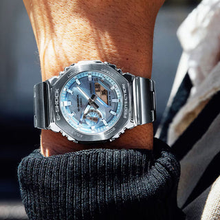Casio G-Shock G-Steel 2100 Series Sky Blue Dial - GM2110D-2A