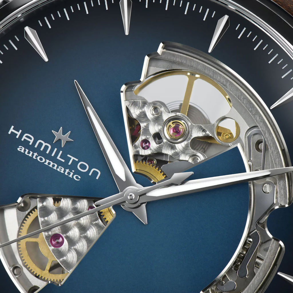 Hamilton - Jazzmaster 40 mm Open Heart Blue Dial Automatic - H32675540