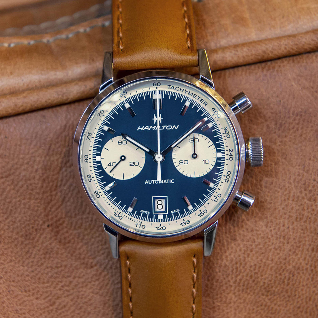 Hamilton - American Classic 40 mm Intra-Matic Automatic Chronograph Blue Dial - H38416541