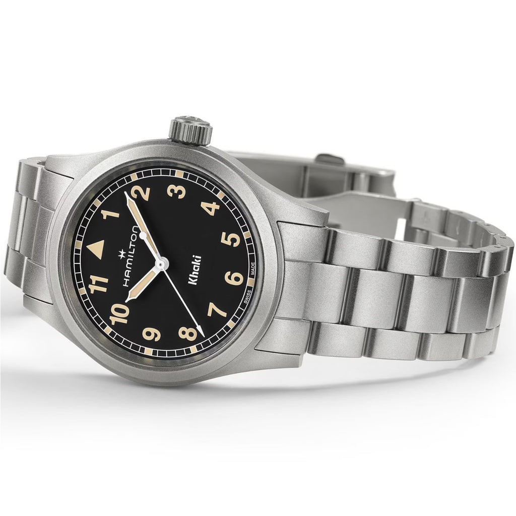 Hamilton - Khaki Field 38 mm Quartz Black Dial Bracelet - H69401131
