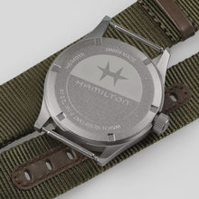 Load image into Gallery viewer, Hamilton - Khaki Field 38 mm Quartz Green NATO Strap - H69401930