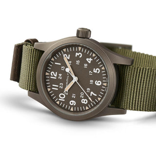 Hamilton - Khaki Field 38 mm Mechanical Green Earth Color PVD Case - H69449961