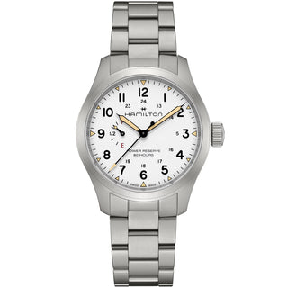 Hamilton - Khaki Field 40 mm Power Reserve White Dial Bracelet - H69509110