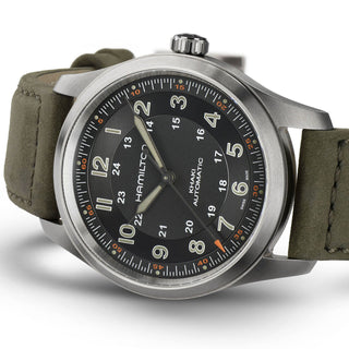Hamilton - Khaki Field 38 mm Automatic Titanium Black Dial - H70205830