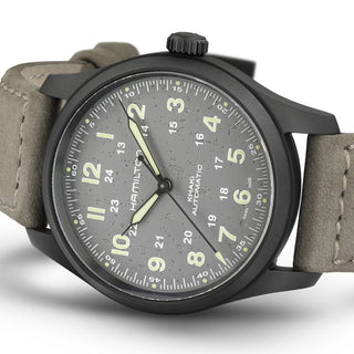 Hamilton - Khaki Field 38 mm Automatic Titanium Grey Dial PVD - H70215880