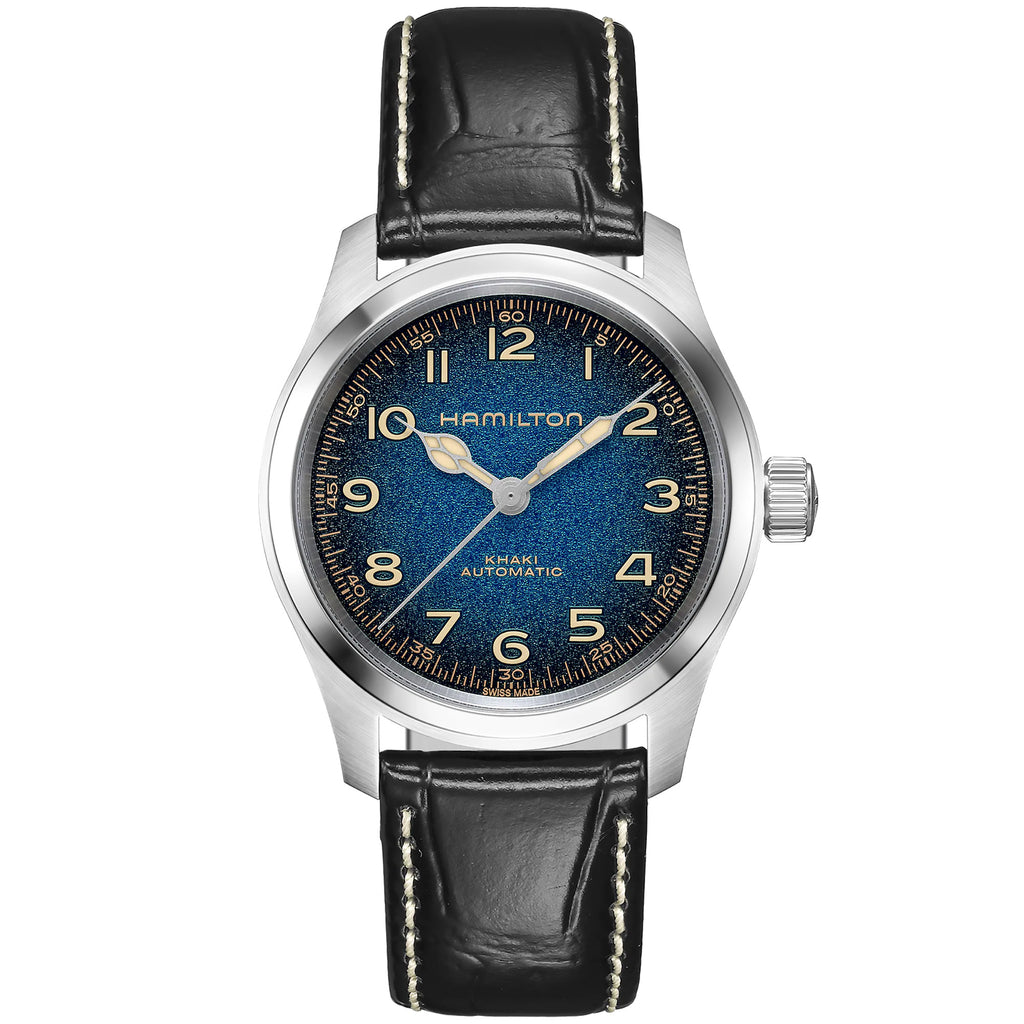Hamilton - Khaki Field Murph 38 mm Blue Dial Leather Strap - H70405740