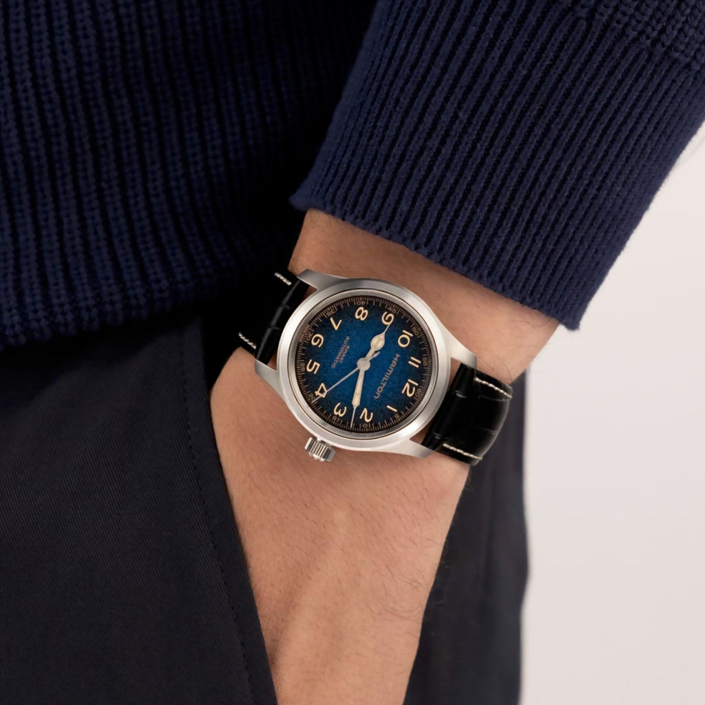 Hamilton - Khaki Field Murph 38 mm Blue Dial Leather Strap - H70405740