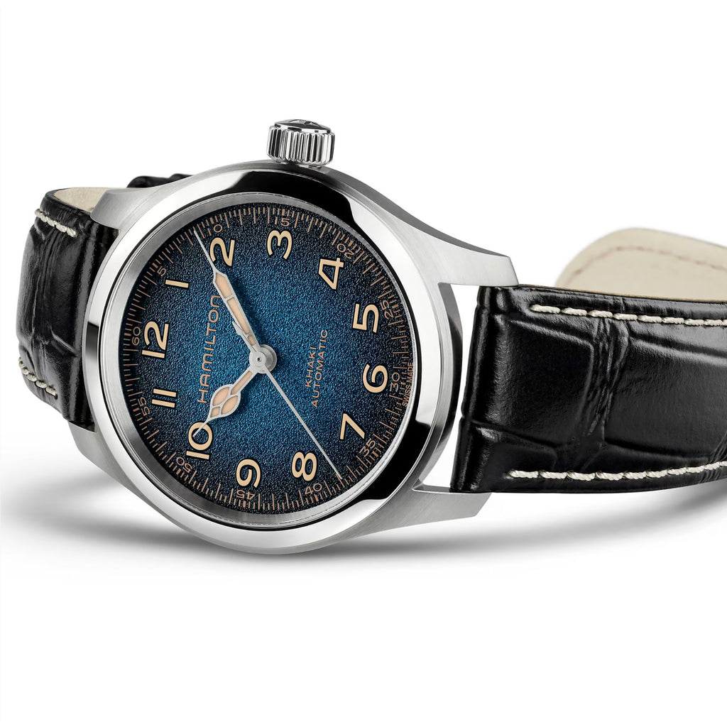 Hamilton - Khaki Field Murph 38 mm Blue Dial Leather Strap - H70405740