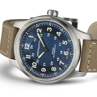 Hamilton - Khaki Field 42 mm Automatic Titanium Blue Dial - H70545540