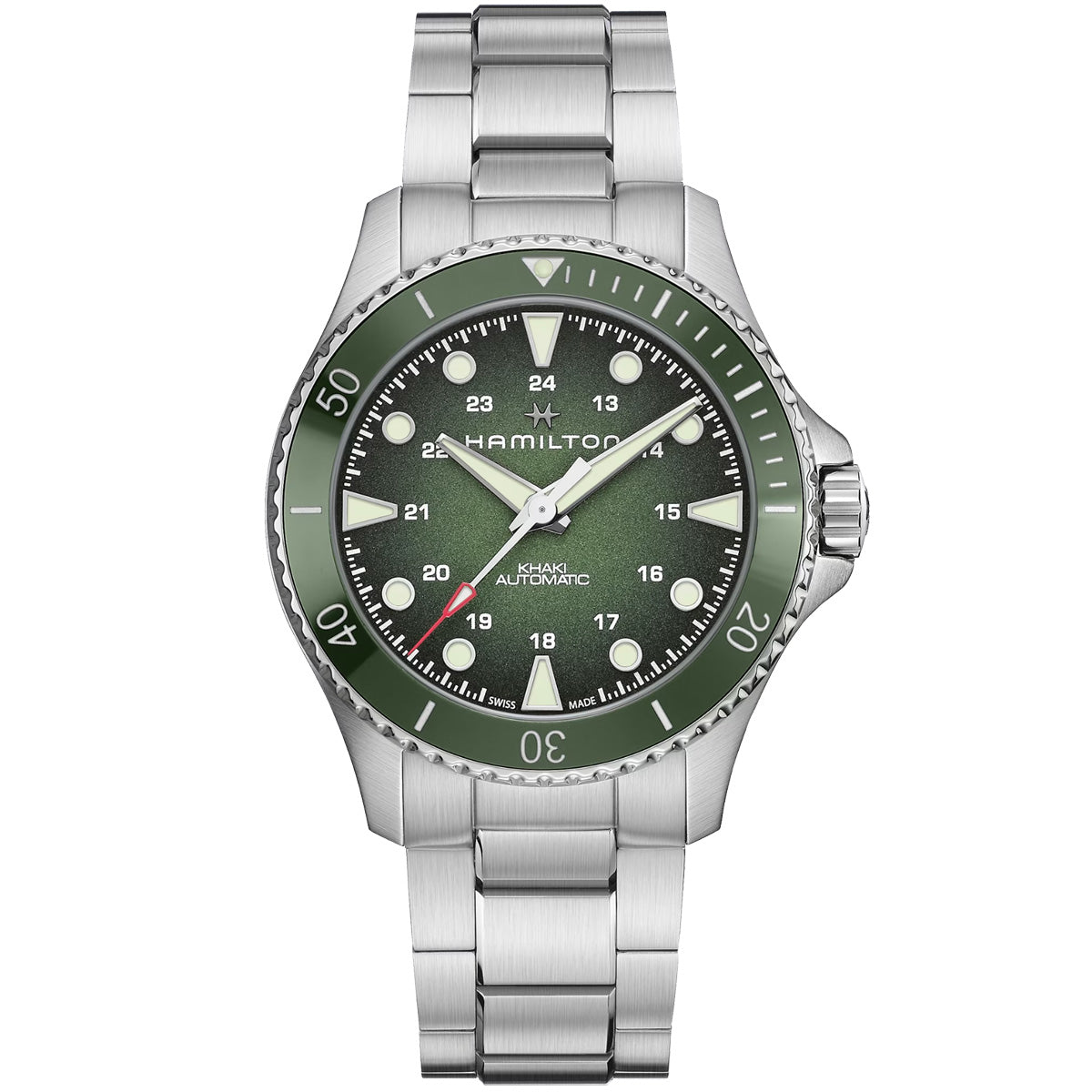 Hamilton - Khaki Navy 43 mm Scuba Automatic Deep Green Dial