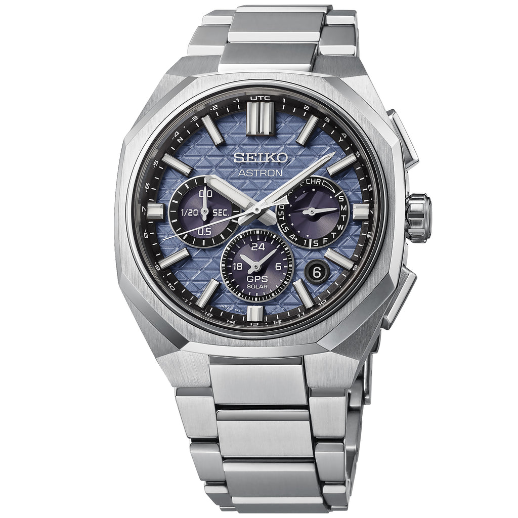 Seiko - Astron GPS Solar Dual-Time Chronograph Blue Dial - HAB001