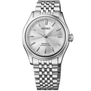 Seiko - Pressage Classic Series White Shade of Silk Wave Dial - HCC001