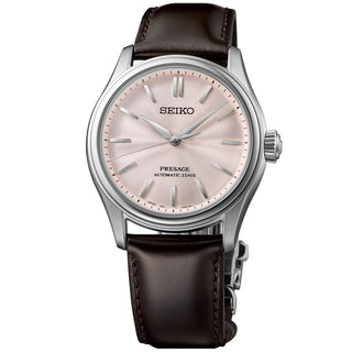 Seiko - Pressage Classic Series Pink Tone Sakura-iro Silk Wave Dial - HCC003