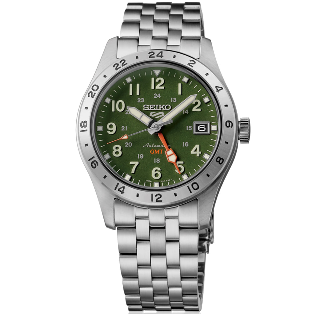 Seiko - Seiko 5 Sports Field GMT Textured Green Dial - HDB001