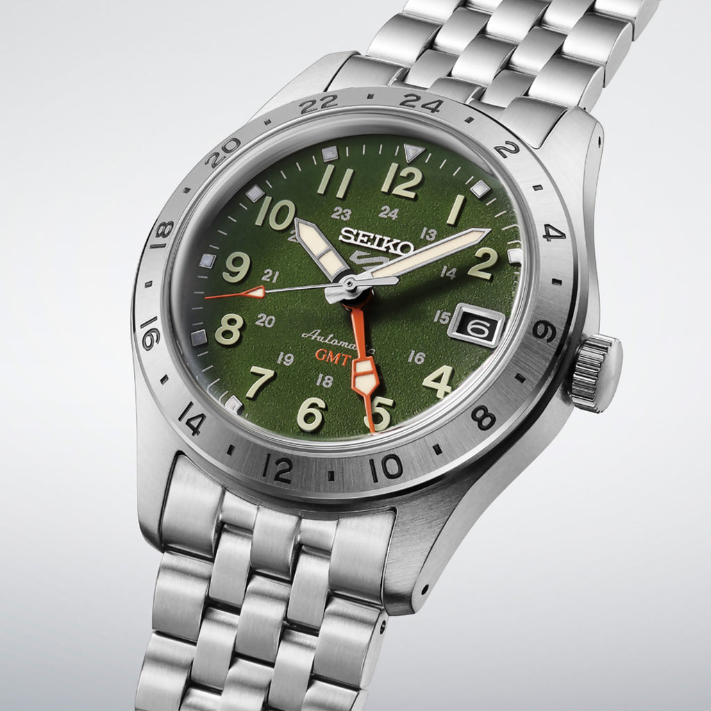 Seiko - Seiko 5 Sports Field GMT Textured Green Dial - HDB001
