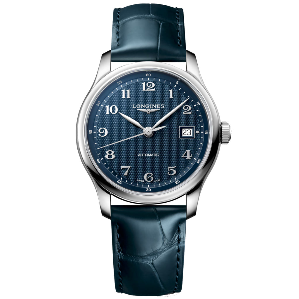 Longines - Master Collection 39 mm Automatic Blue Dial Leather - L29494932