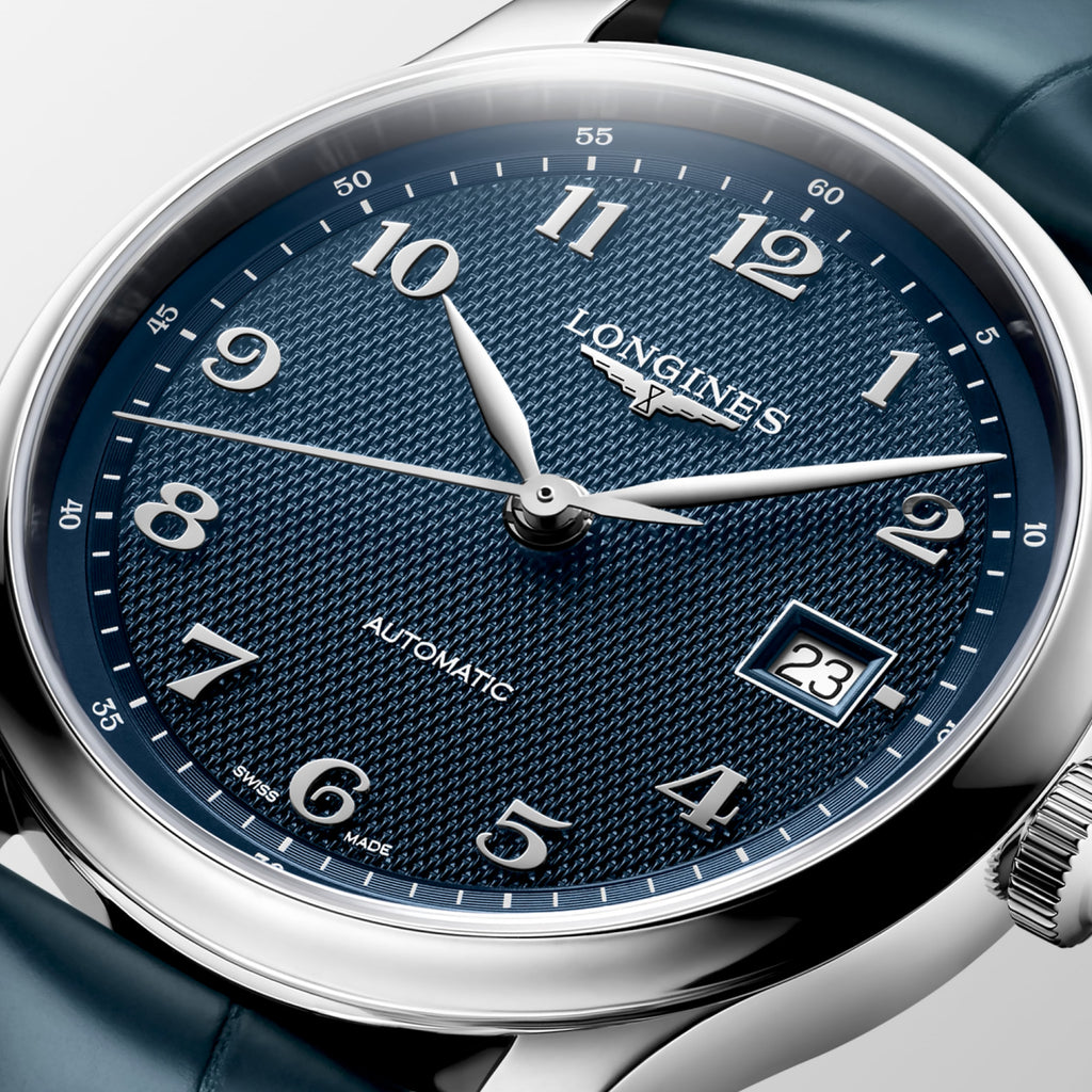 Longines - Master Collection 39 mm Automatic Blue Dial Leather - L29494932