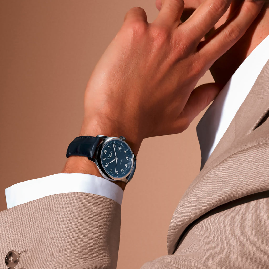 Longines - Master Collection 39 mm Automatic Blue Dial Leather - L29494932