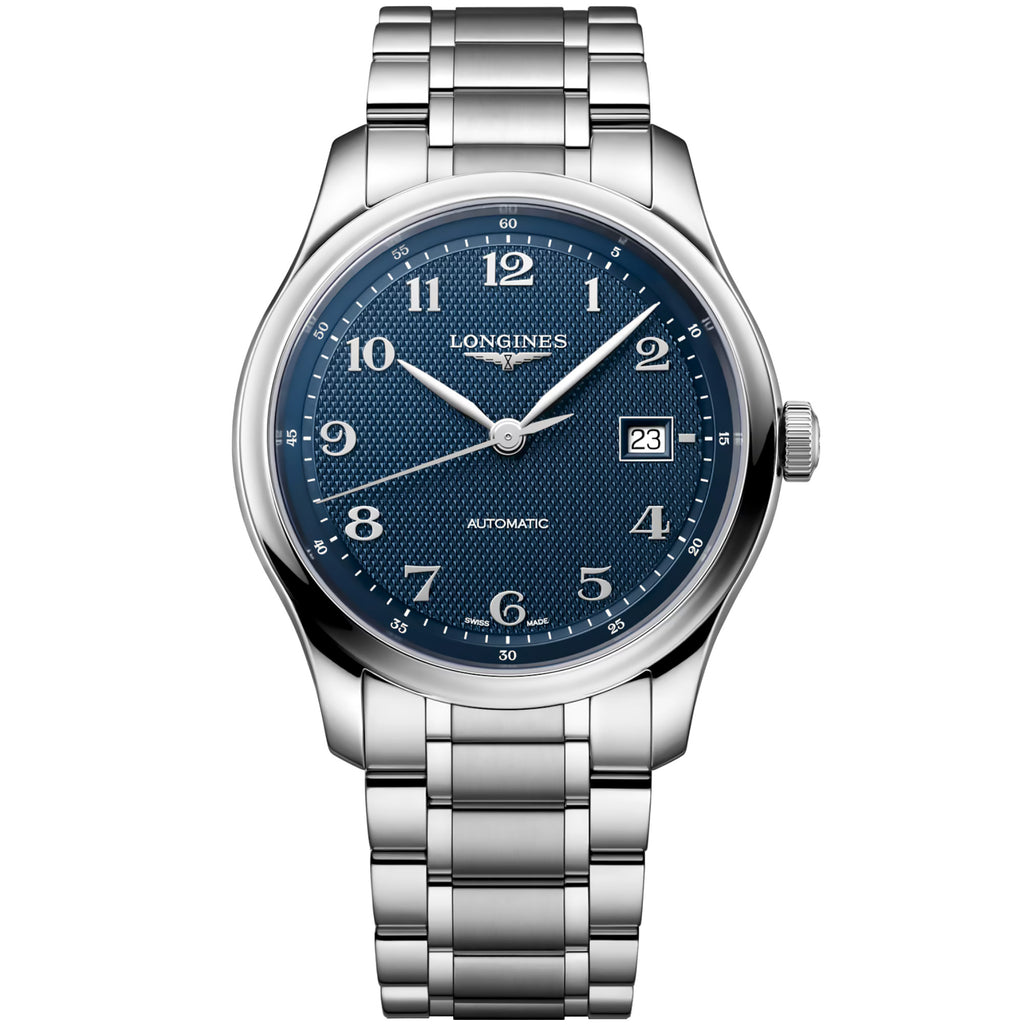 Longines - Master Collection 41 mm Automatic Blue Dial Leather - L29504936
