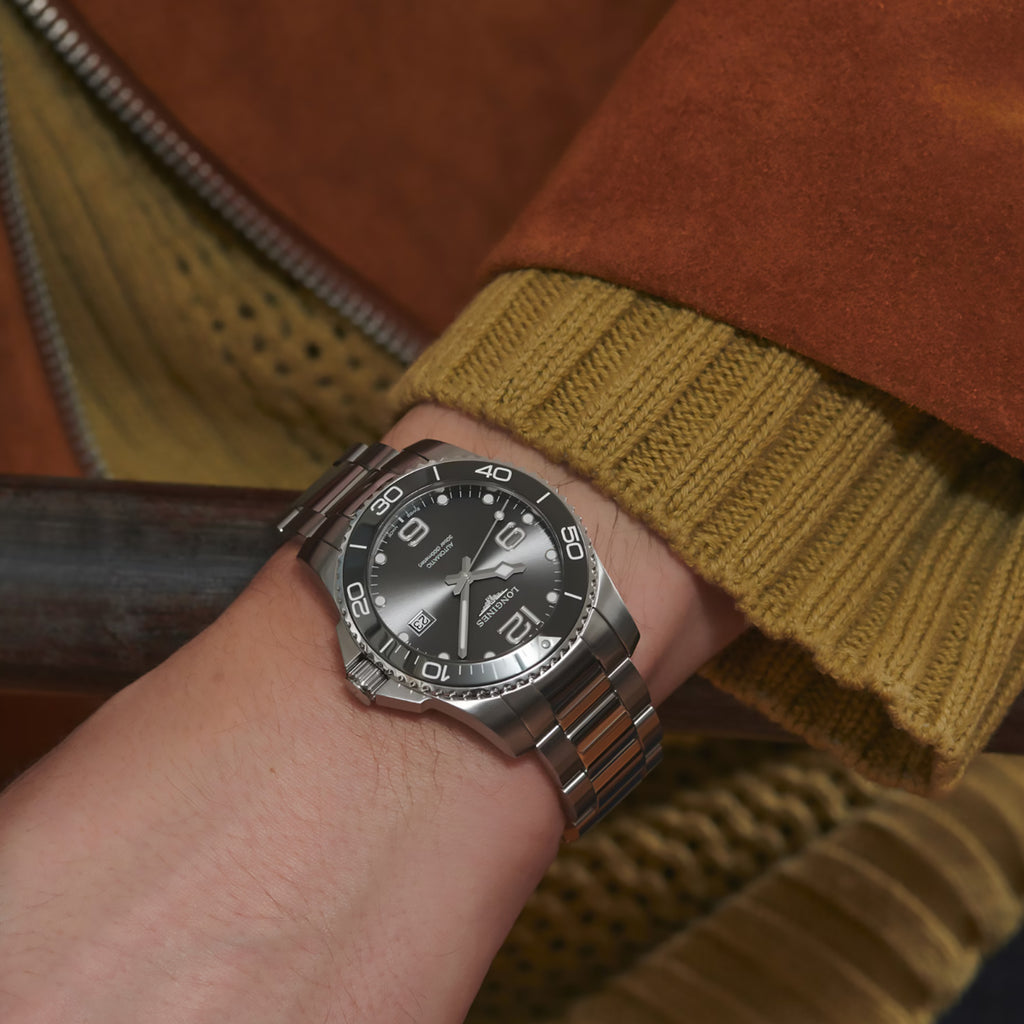 Longines - HydroConquest 41 mm Automatic Grey Sunray Dial - L37814766
