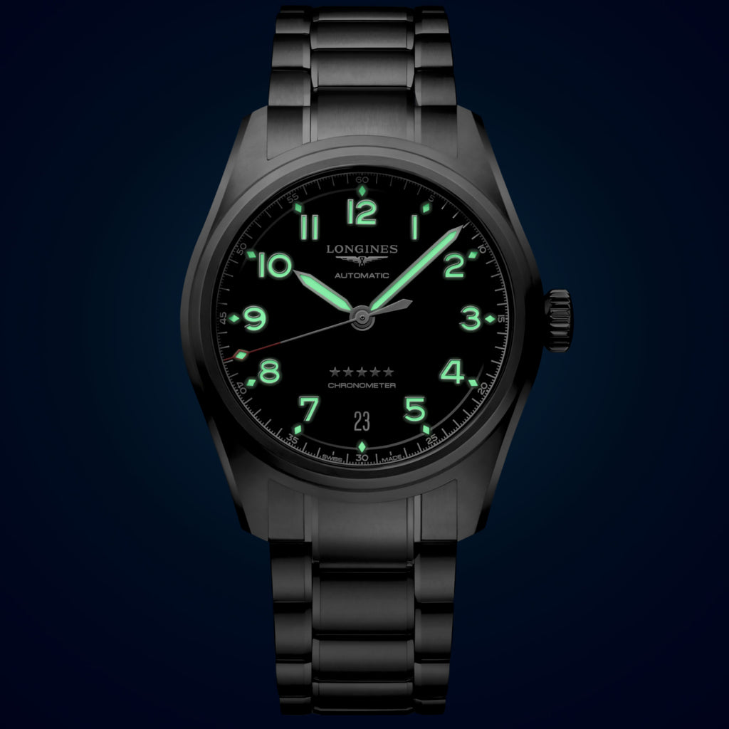 Longines - Spirit Pilot 37 mm Automatic COSC Certified Black Dial - L34104536
