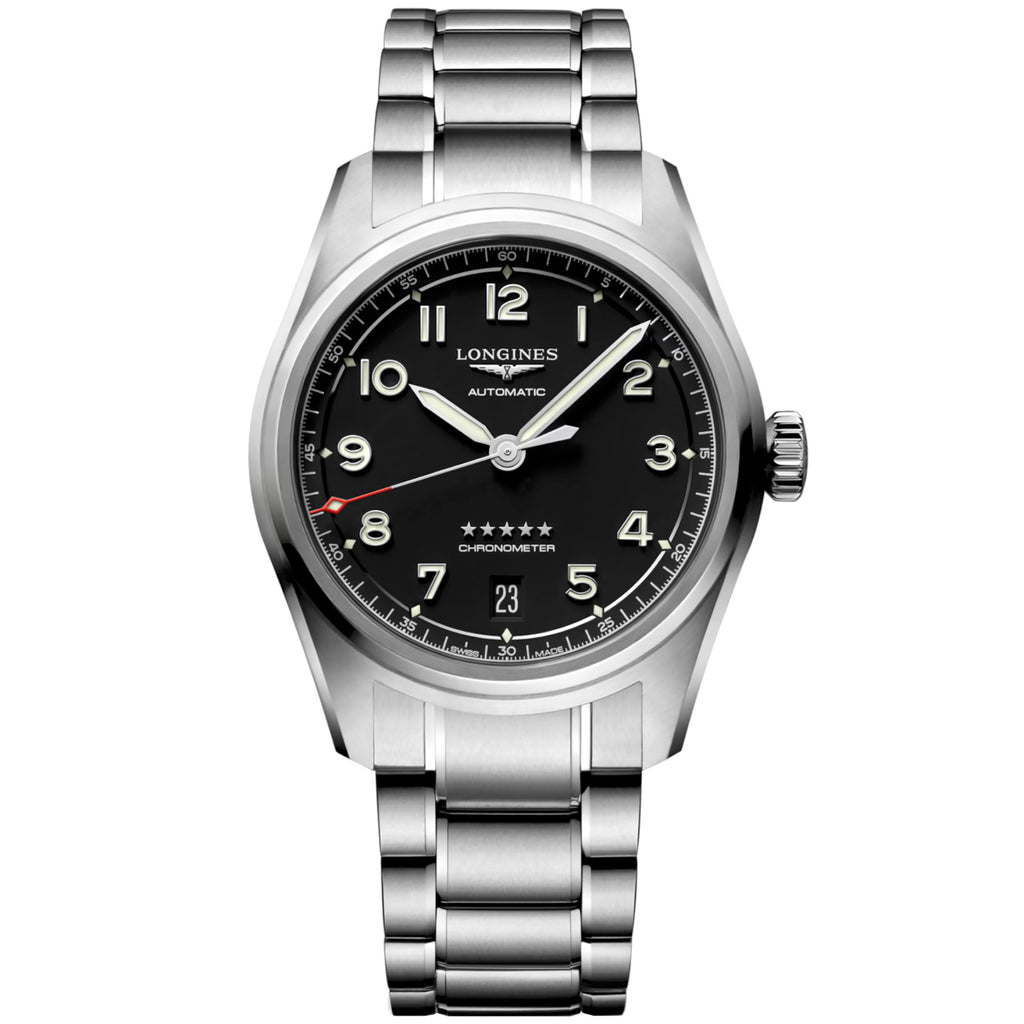 Longines - Spirit Pilot 37 mm Automatic COSC Certified Black Dial - L34104536