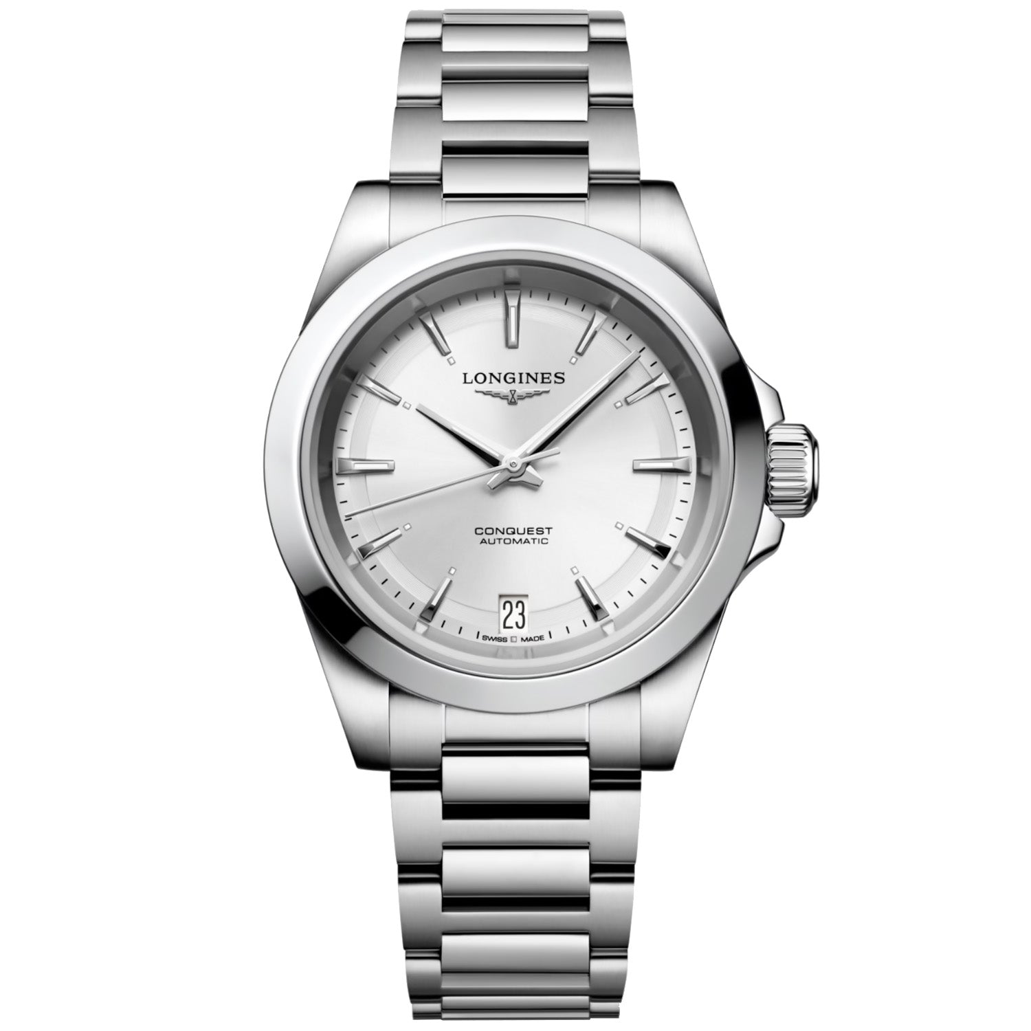 Longines - Conquest 34 mm Automatic Sunray Silver Dial - L34304726