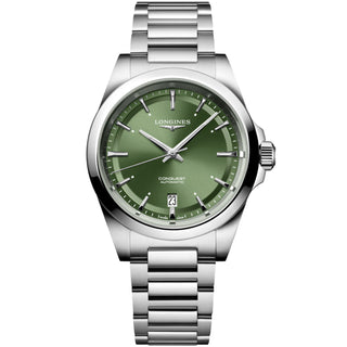 Longines - Conquest 38 mm Automatic Sunray Green Dial - L37204026