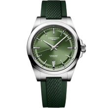 Load image into Gallery viewer, Longines - Conquest 38 mm Automatic Sunray Green Dial Rubber Strap - L37204029