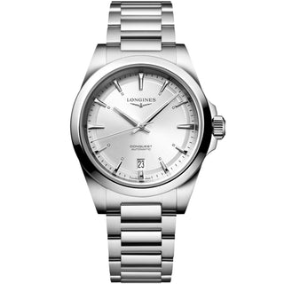 Longines - Conquest 38 mm Automatic Sunray Silver Dial -  L37204726