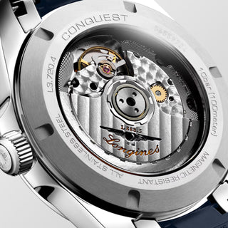 Longines - Conquest 38 mm Automatic Sunray Blue Dial Rubber Strap  - L37204929