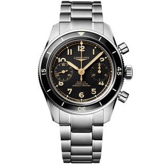 Longines - Spirit Pilot Flyback 39.5 mm Chronograph Steel Bracelet - L37214536